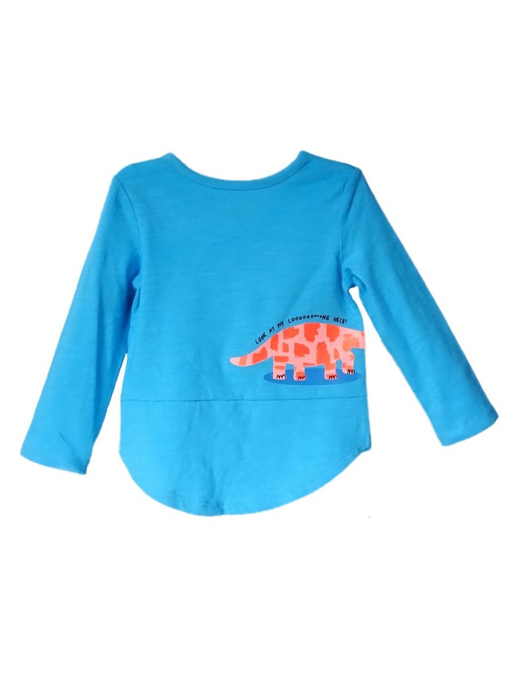 Cat & Jack Baby Boys T-Shirt Dinosaurs Graphic Tee Long Sleeve Panama Blue 18M - Picture 3 of 3
